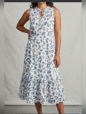 sorrento dress in cotton voile Sorrento Linen Blend Midi Dress - / Vine Print- Size2XL